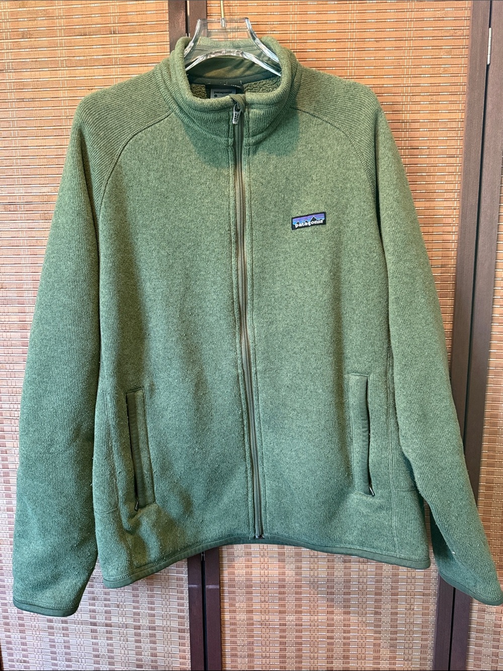 Patagonia Men’s Better Sweater Jacket Full Zip Olive Green Medium